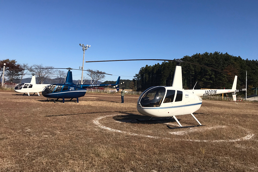 東日本大震災の沿岸被災地で民間ヘリによる搬送訓練実施